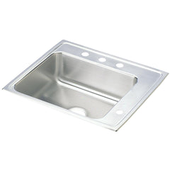 Elkay DRKAD222065R4 Elkay Lustertone Classic Stainless Steel 22 x 19-1/2 x 6-1/2 Single Bowl Drop-in Classroom ADA Sink