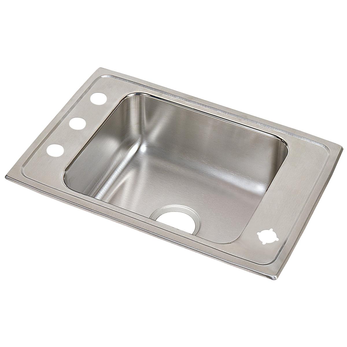 Elkay DRKAD2517402 Lustertone Classic Stainless Steel 25 x 17 x 4 Drop-In Classroom ADA Sink