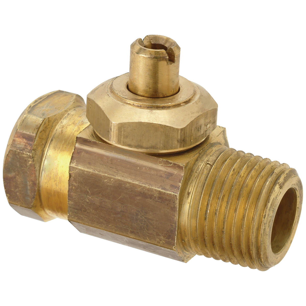 BrassCraft DRS83X R1 1/2 in. FIP x 1/2 in. MIP Integral Shut-off Valve