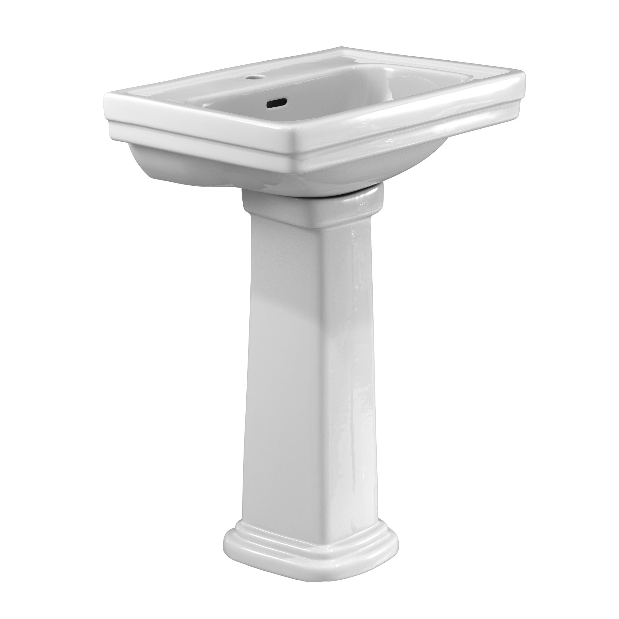 Toto LPT532N#01 Promenade Lavatory and Pedestal Single Hole Cotton White Deep Bowl