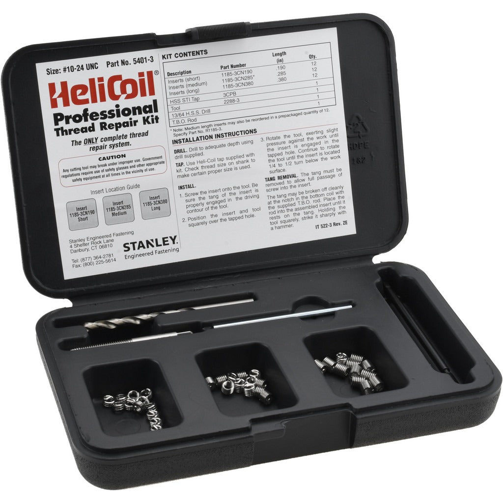 HELI-COIL Heli-coil 5401-3 Thread Repair Kit 10-24 Unc 36 Inserts