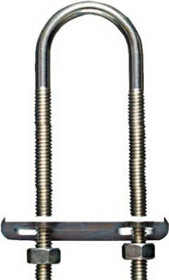 NATIONAL HARDWARE National Mfg N222-117 Zinc U-bolt 1/4x1-3/8x4 in 146