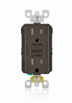 LEVITON Leviton R10-GFTR1-00K 15A Gfci Outlet Tamper Resistant Gray