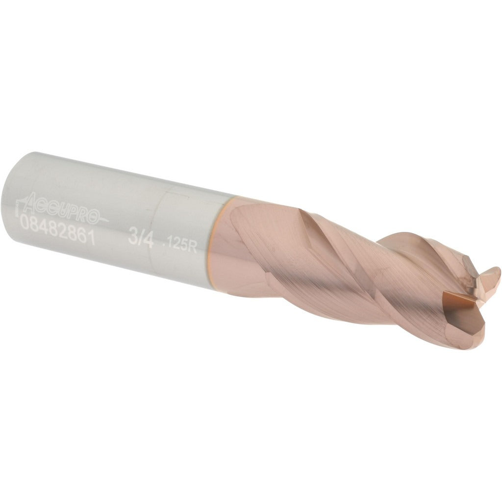 ACCUPRO Accupro 12182132 Corner Radius End Mill 3/4in 3 Flute Ticn
