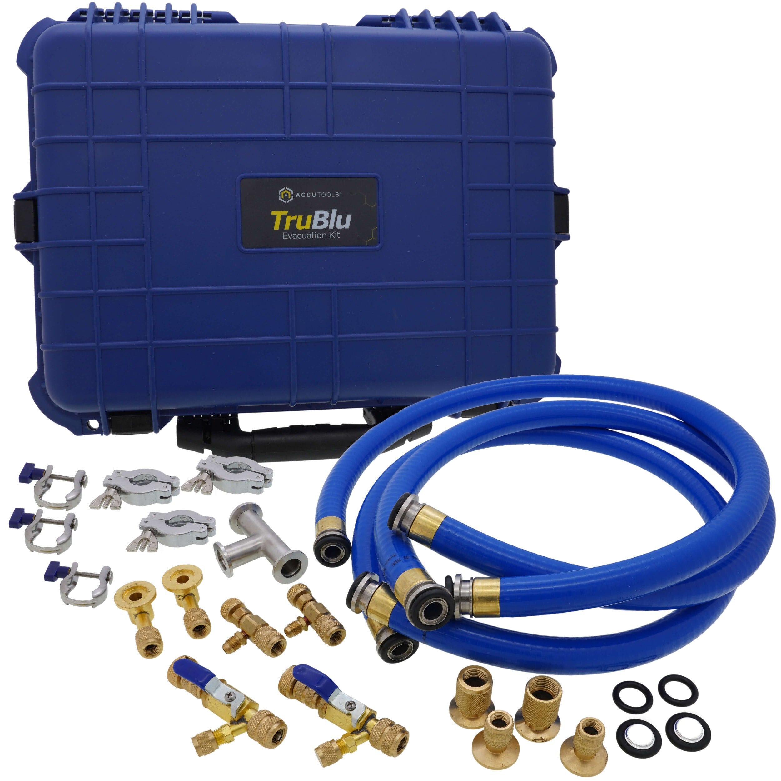 ACCUTOOLS Accutools A10757-3 TruBlu Evacuation Kit w/ 1/4 Core Tool (3 Hoses)