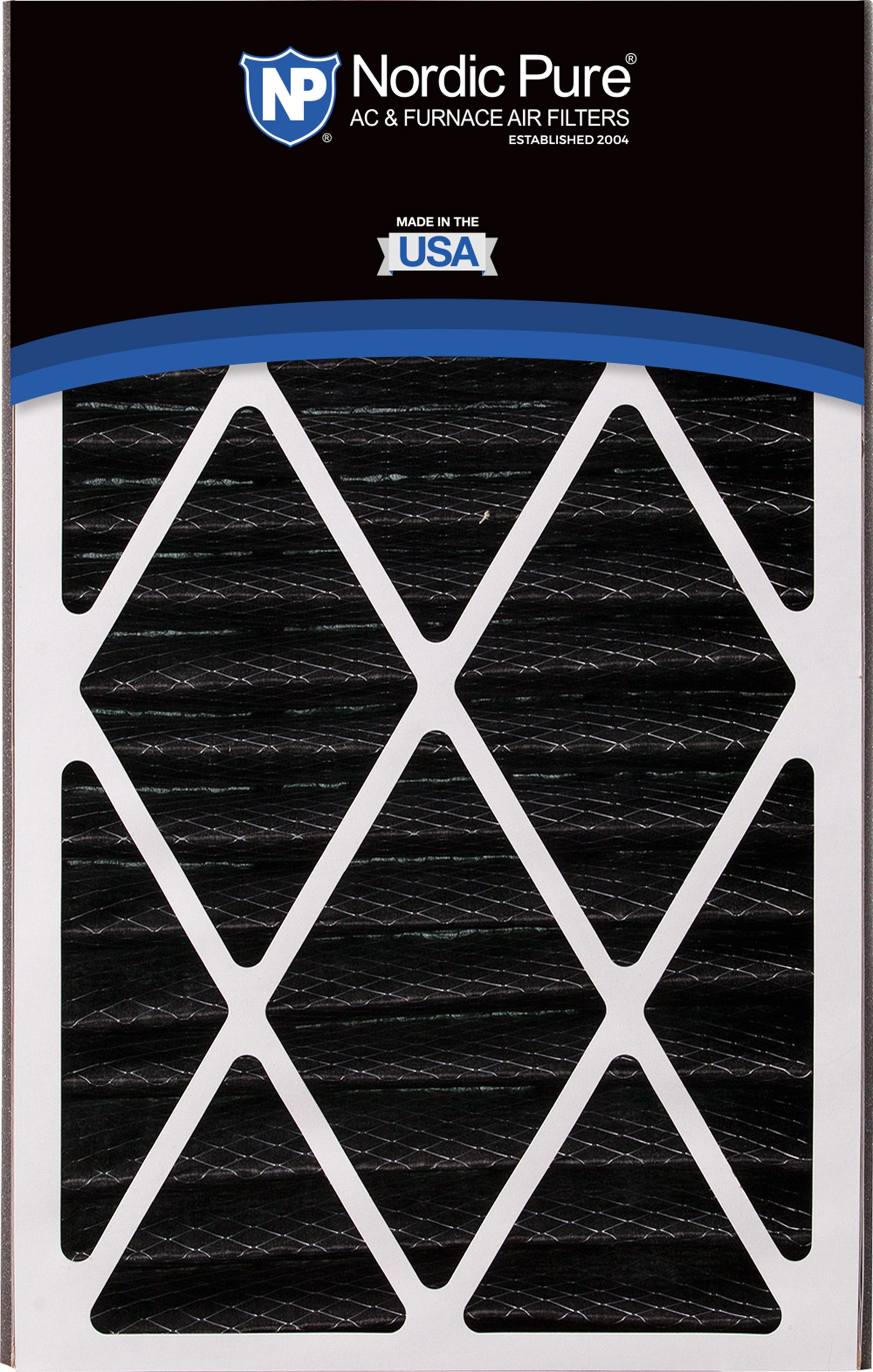 NORDIC PURE Nordic Pure 16x25x5ABPM10C-1 Merv 10 Carbon Air Filter
