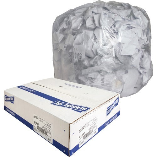 GENUINE JOE Genuine Joe GJO01013 Clear Can Liners 31-33 Gal 250CT
