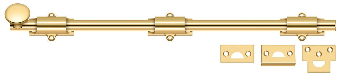 DELTANA Deltana 18SB003 Surface Bolt Heavy Duty 18 in Brass
