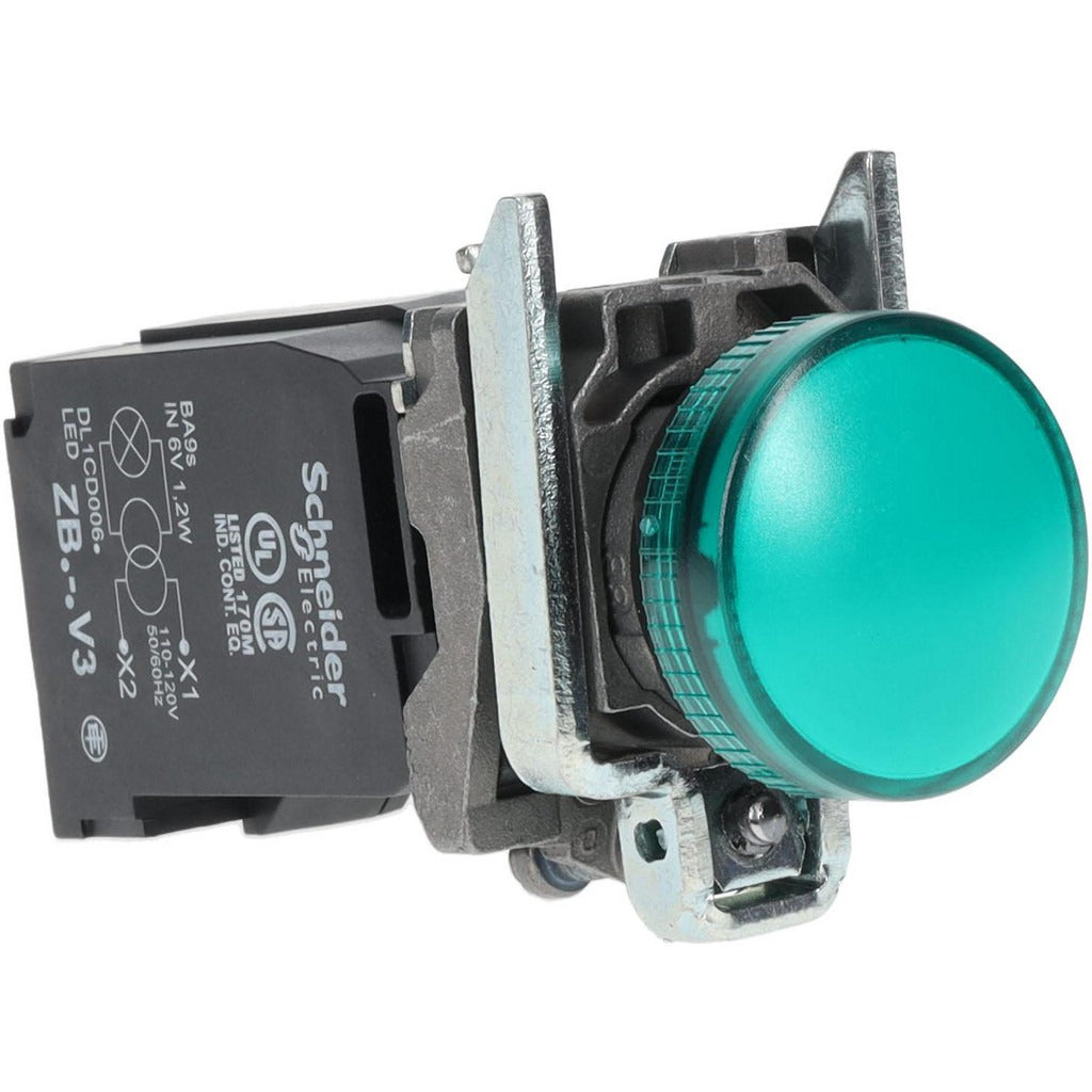 SCHNEIDER ELECTRIC Schneider Electric XB4BV33 Pilot Light Green 30mm