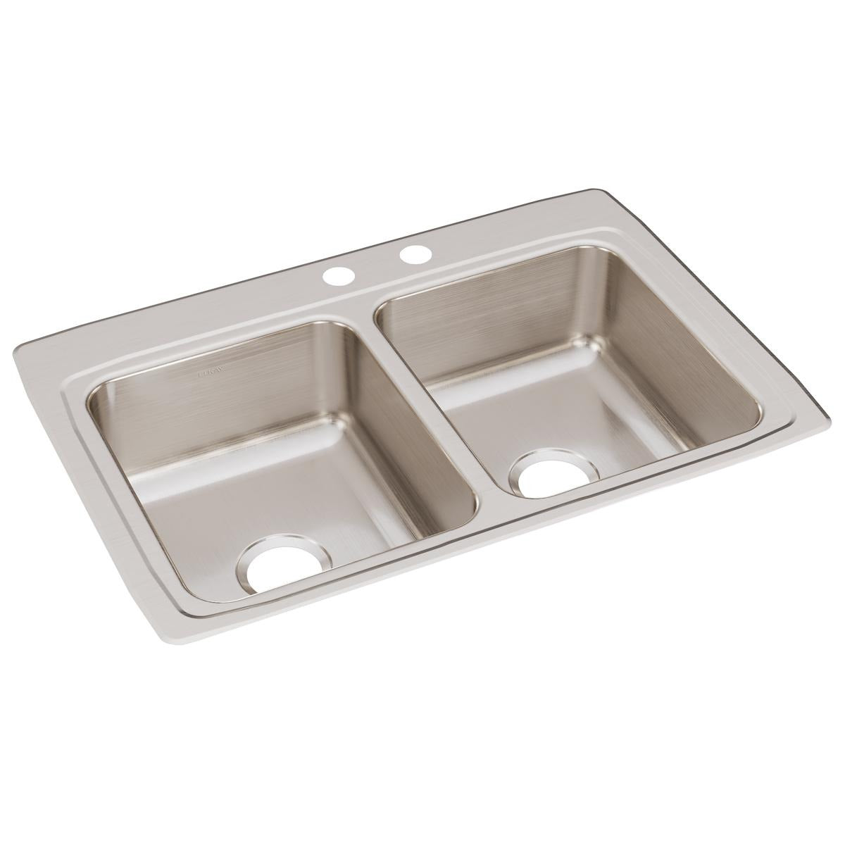 BSC PREFERRED Bsc Preferred LR3322MR2 Double Bowl Drop-in Sink 33x22