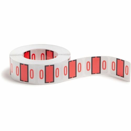 SMEAD Smead SMD67370 End Tab Color Coding Labels Pink Roll 500