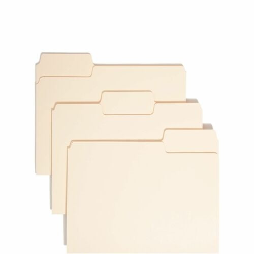 SMEAD Smead SMD10401 Manila File Folder 1/3-cut Letter 50 Pack