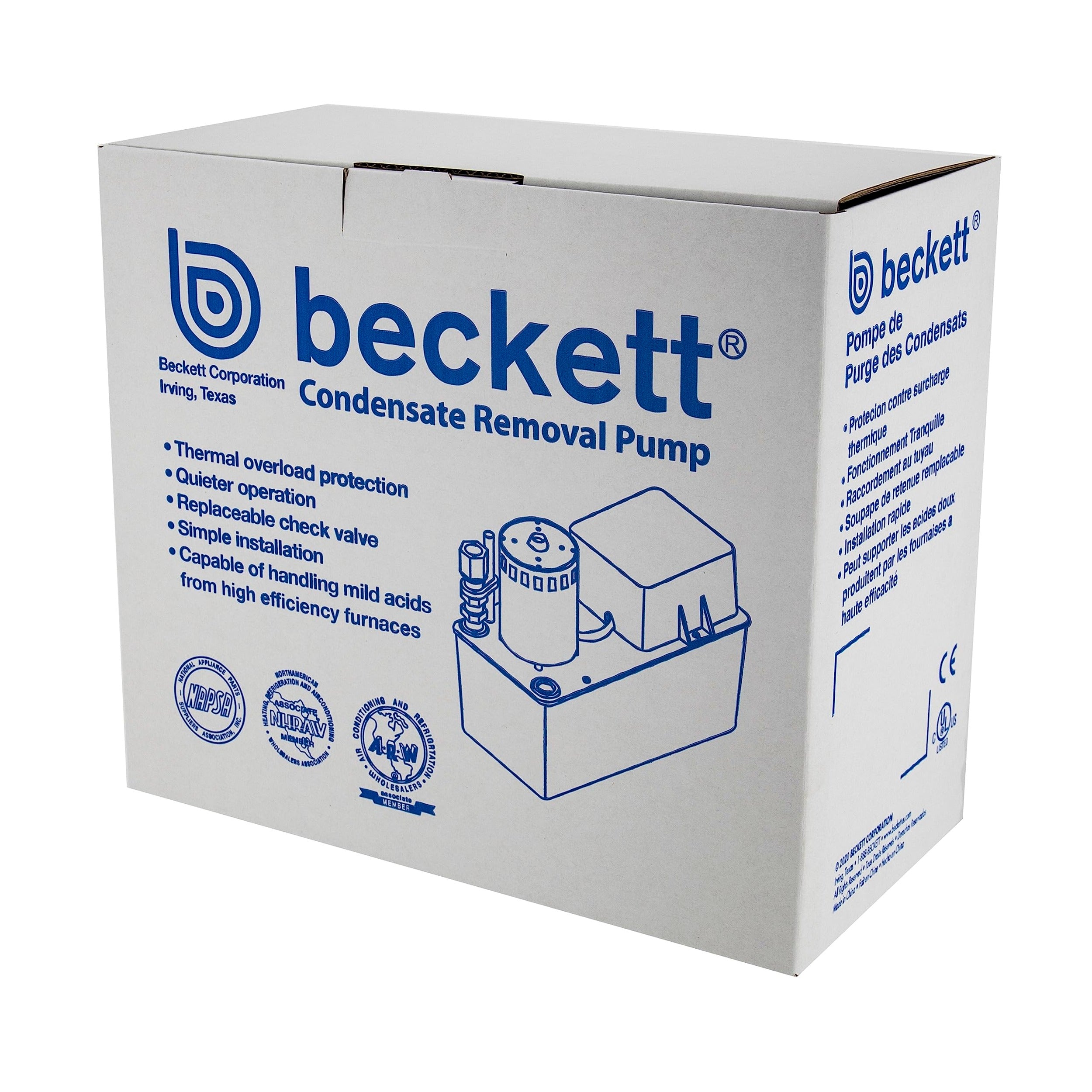 BECKETT Beckett CB252UL Large Condensate Pump 230V 25 Ft Max Lift