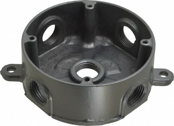 THOMAS & BETTS Thomas Betts DS-47 Round Aluminum Outlet Box 1 Gang