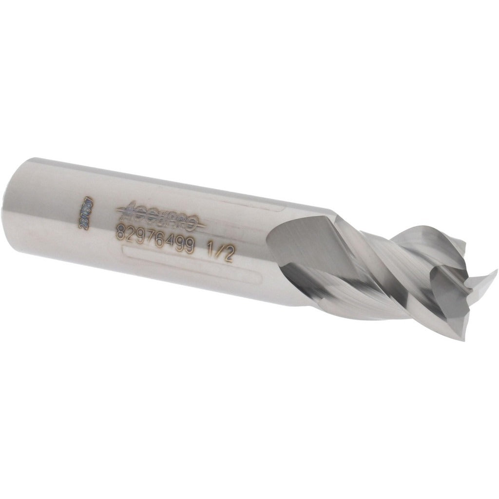 ACCUPRO Accupro 12178606 Square End Mill 1/2 in 3 Flute Carbide