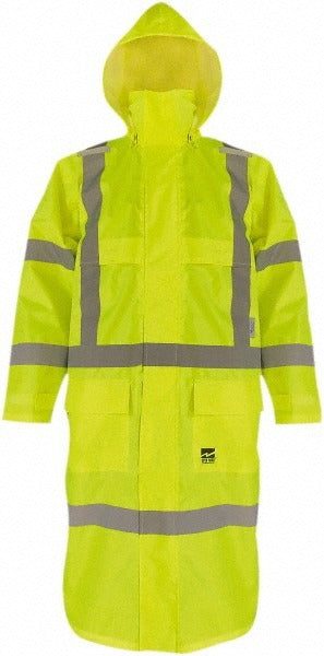 VIKING Viking D6323LCG-XL Hi-vis Rain Coat Xl Ansi Class 3