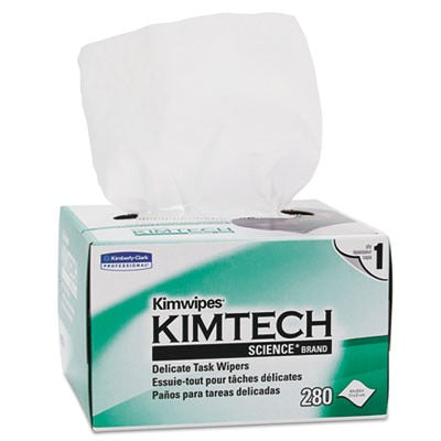KIMBERLY-CLARK Kimberly-Clark KCC34155 Kimtech Science Kimwipes Delicate Task Wipers (4.4 x 8.4, 280 ct) KIM34155
