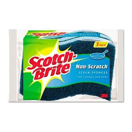 3M 3M MP-3-8-D Scotch-Brite Non-Scratch Multi-Purpose Scrub Sponge (3 Pack) MP38D