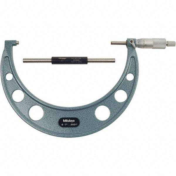 MITUTOYO Mitutoyo 103-221CAL Outside Micrometer 7 in Nist Cal