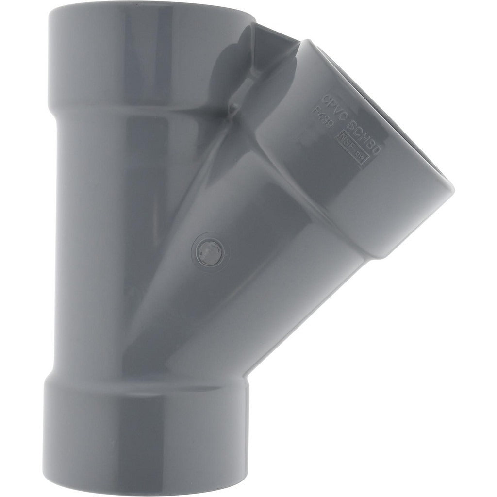 PRO-SOURCE Pro-source 875-030C Cpvc Pipe Wye 3 in Sch 80 Slip