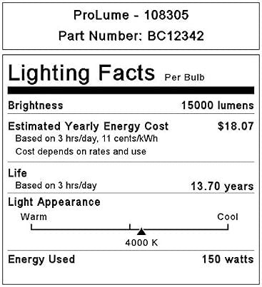 HALCO LIGHTING Halco Lighting 108305 HID Metal Halide ED28 Mogul Base Pulse Start Bulb 150W (Pack of 1)