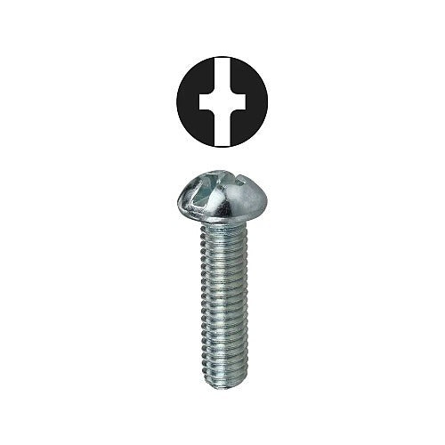 DOTTIE L H Dottie RMC142 Round Head Machine Screw 1/4x2 100 Pack