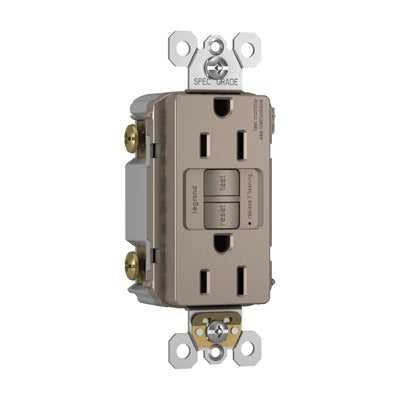 LEGRAND Pass Seymour 1597TRNICC4 Gfci Receptacle 15A 125V Nickel 4 Pack