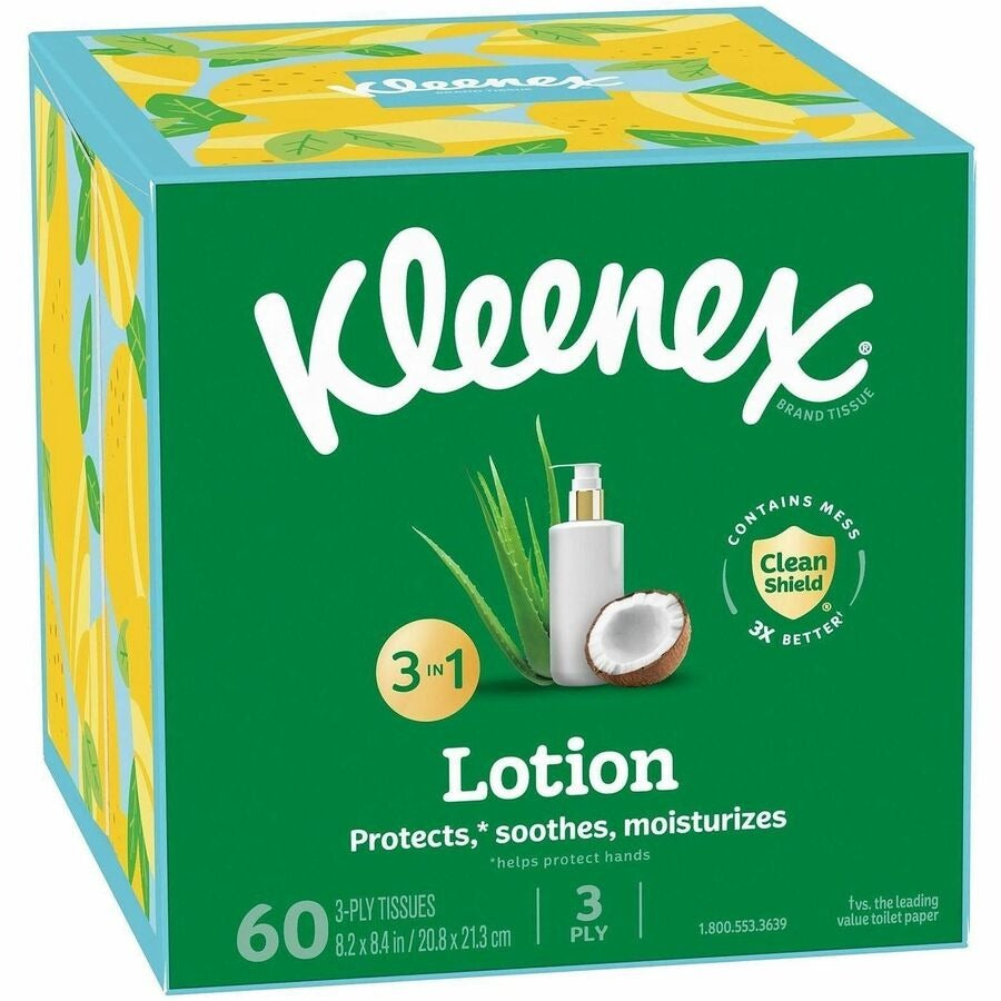 KIMBERLY-CLARK Kimberly-Clark KCC54271 Kleenex Soothing Lotion Tissues 3-Ply (60/Box) 54271