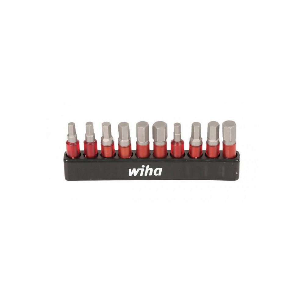 WIHA Wiha 76876 Impact Hex Bit Socket Set 1/4 in Drive 10 Pc