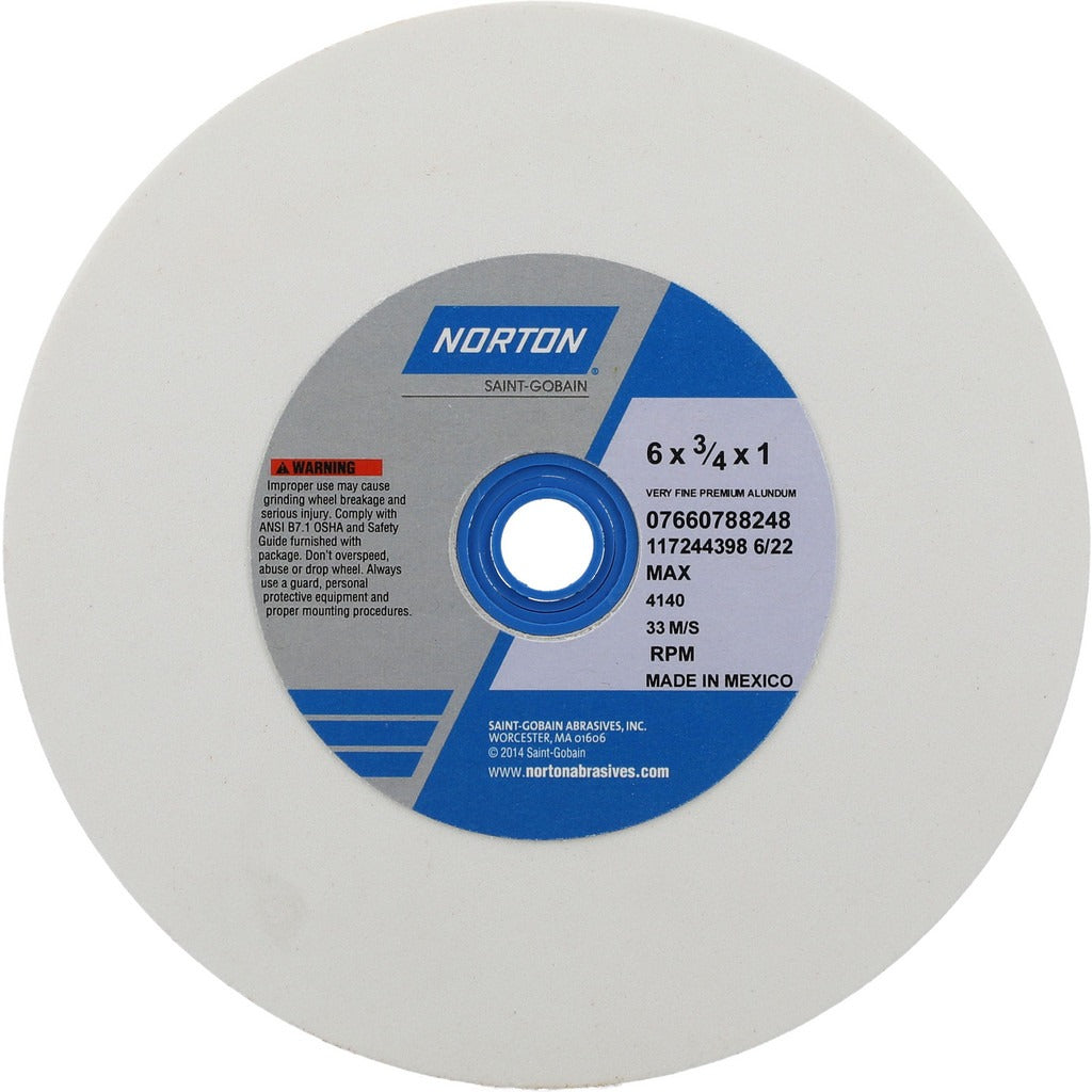 NORTON Norton 07660788248 Grinding Wheel 6in 150 Grit Aluminum Oxide