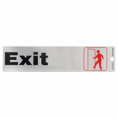 HILLMAN Hillman Fasteners 839834 Exit Sign 2x8 Inches Black Nickel