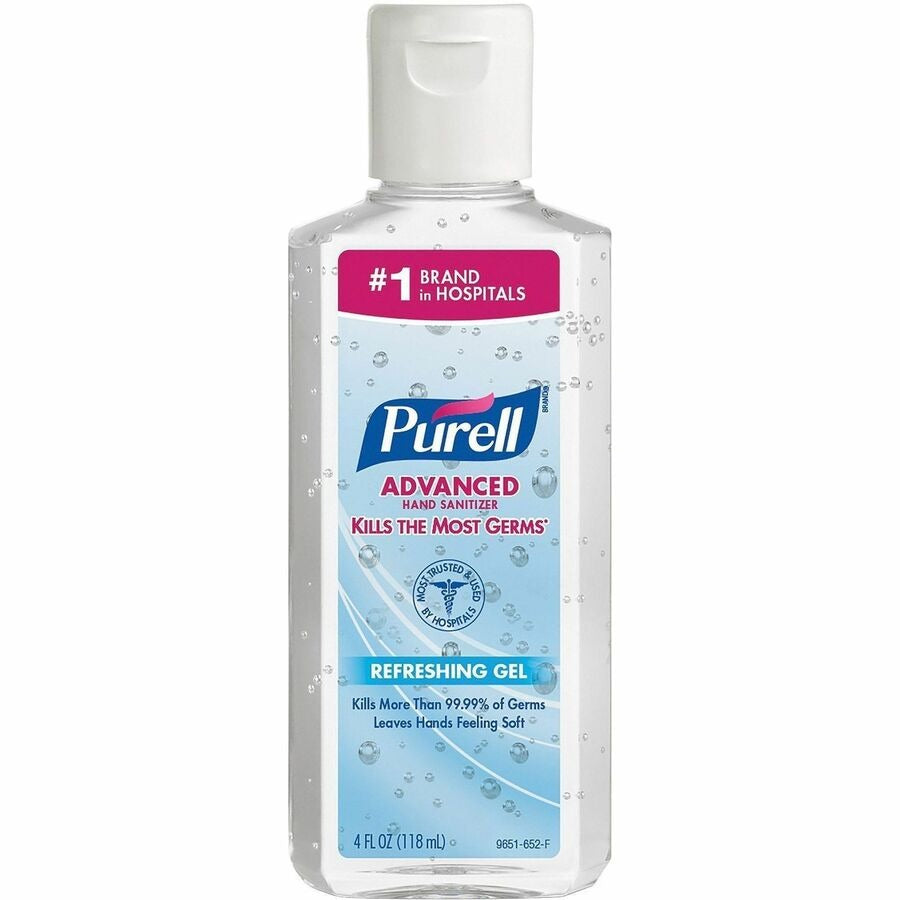 GOJO Gojo GOJ965124CT Purell Advanced Hand Sanitizer Gel 4 fl oz 24/Carton 9651-24CT
