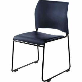NATIONAL PUBLIC SEATING National Public Seating 8704-10-04 Stacking Chair Blue Vinyl
