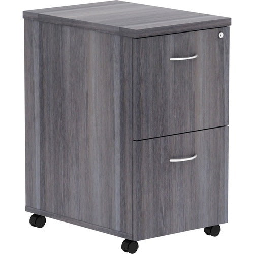 LORELL Lorell LLR69561 Mobile Pedestal File Cabinet Weathered Charcoal