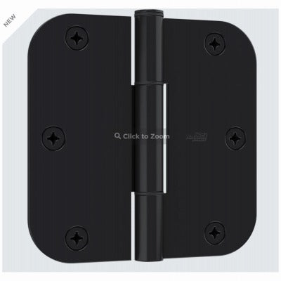 NATIONAL HARDWARE National Mfg N830-447 3.5 in Door Hinge Matte Black 3 Pack