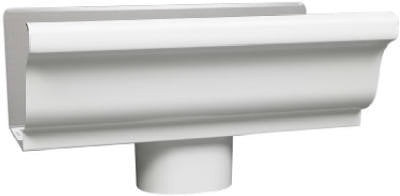 AMERIMAX Amerimax Home Products 27010 Gutter End Piece 5 in White