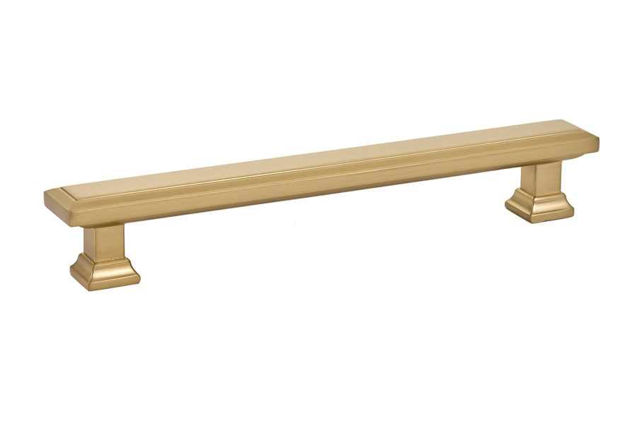 EMTEK Emtek 86302US4 Geometric Rectangular Cabinet Pull Satin Brass