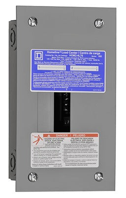 SQUARE D Square D HOM24L70FCP 70A Main Lug Load Center 120/240V