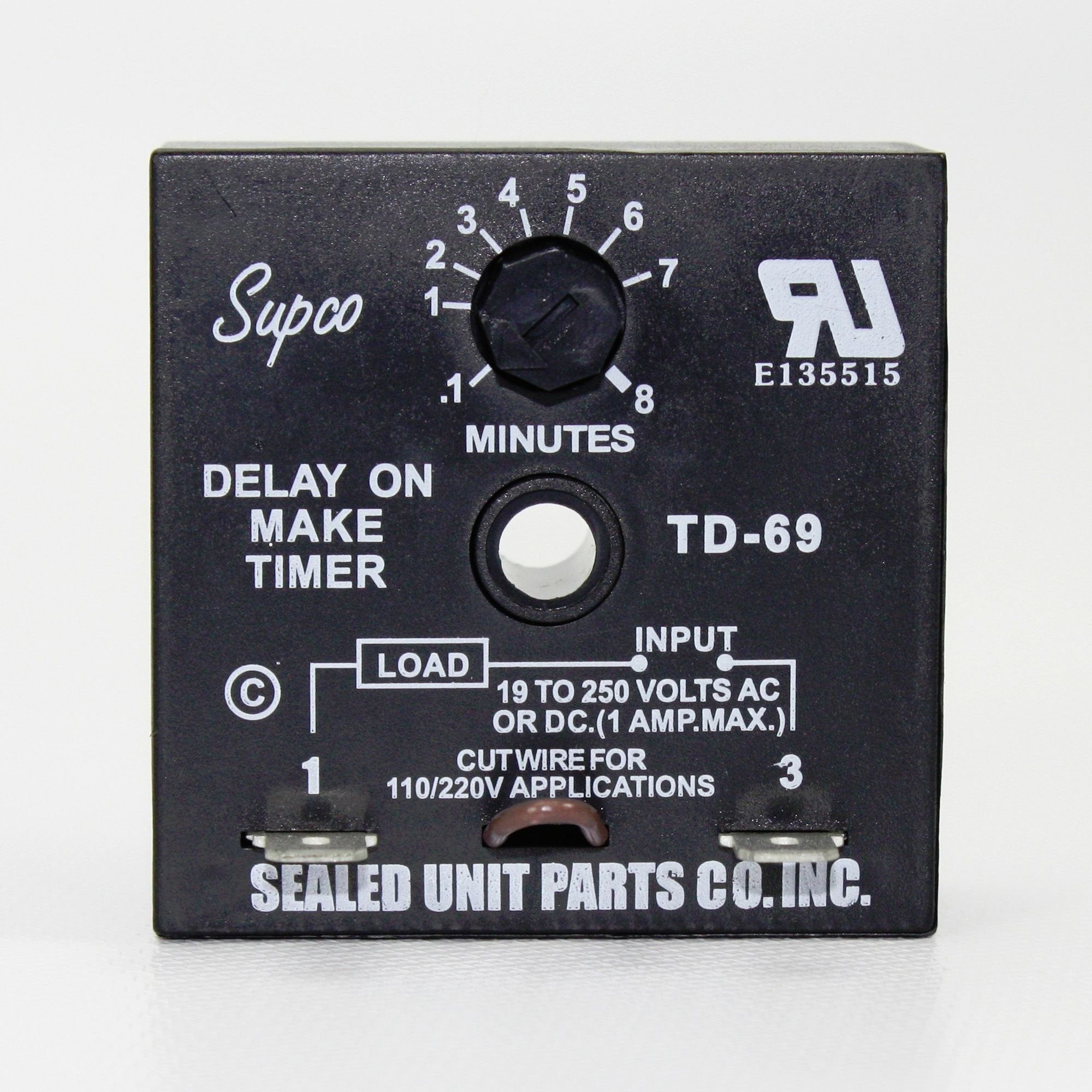HEATINGVARIOUSMFG-GENERIC Supco TD69 Time Delay on Make Relay Adjustable 24V