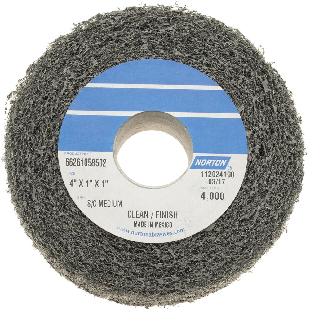 NORTON Norton 66261058502 Deburring Wheel 4 Inch Silicon Carbide