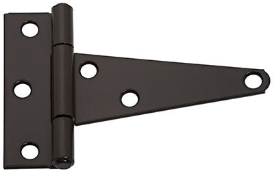 NATIONAL HARDWARE National Mfg N129-007 T-hinge 4 Inches Black 2 Pack