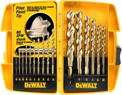 DEWALT Dewalt Accessories DW1956 Pilot Point Drill Bit Set 16 Piece