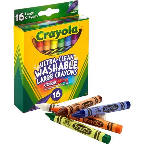 CRAYOLA Crayola CYO523281 Washable Large Crayons Box of 16