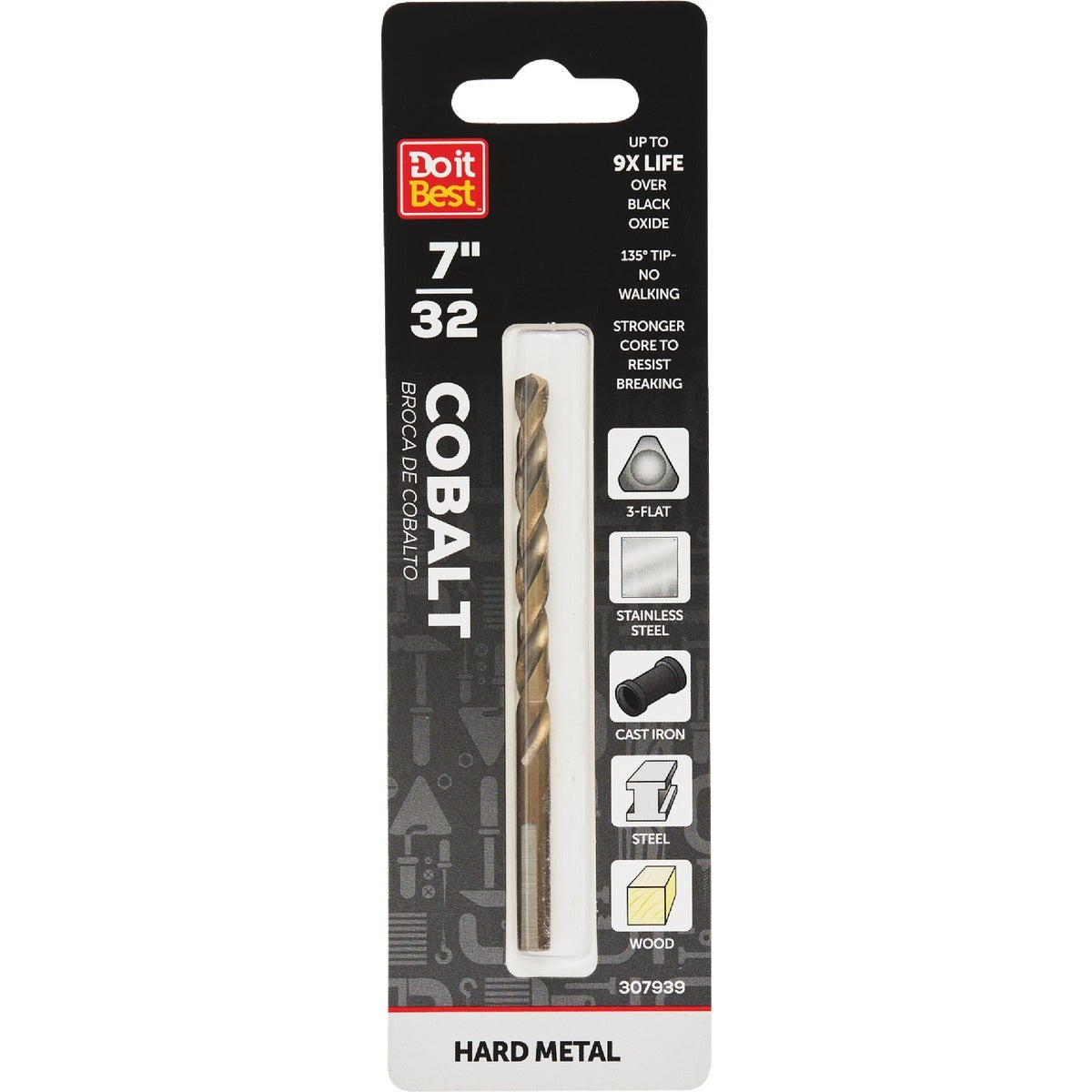 BSC PREFERRED Bsc Preferred QJDIB-DB-038 Cobalt Drill Bit 7/32 Inch