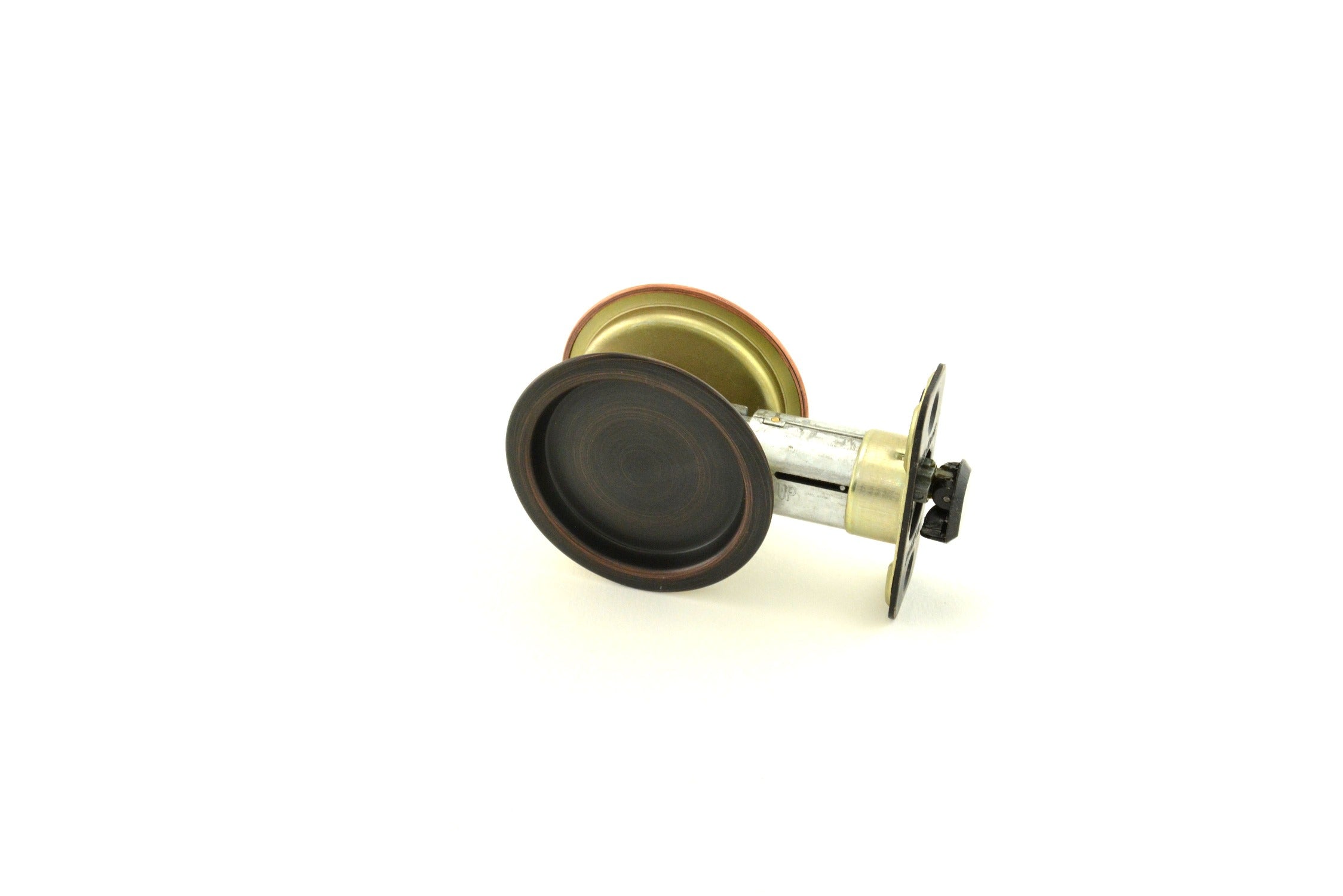 KWIKSET Kwikset 334-11P Round Passage Pocket Door Lock