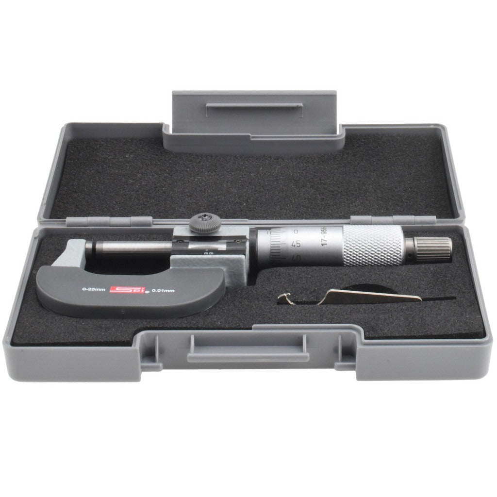 SPIROTHERM Spi CMS160412010 Outside Micrometer 0.01 in Graduation