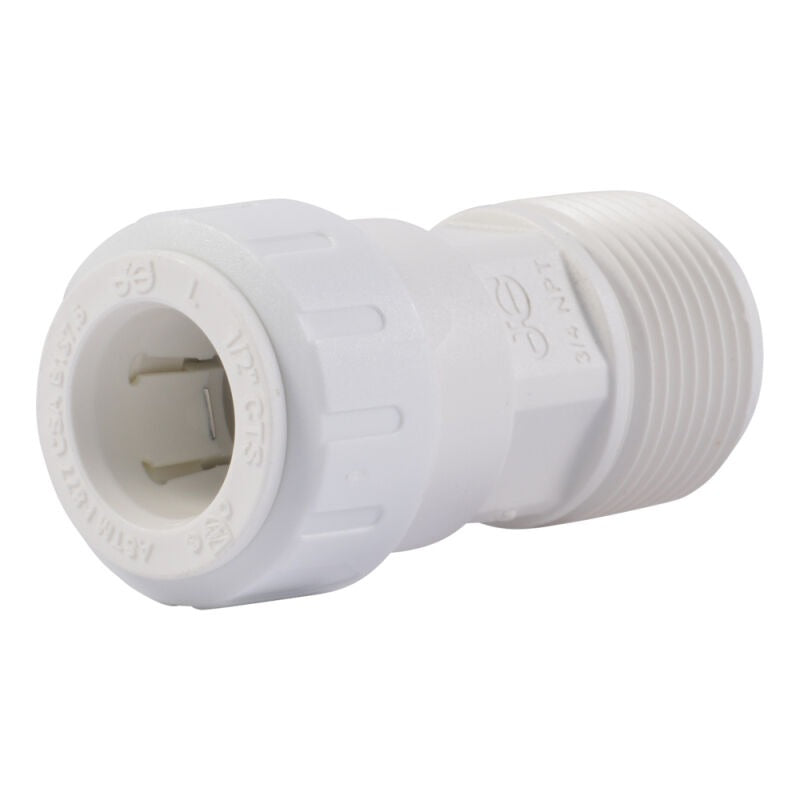 RWC Rwc PSEI012026P Male Connector 1/2 inches CTS x 3/4 inches NPT 1 Pack