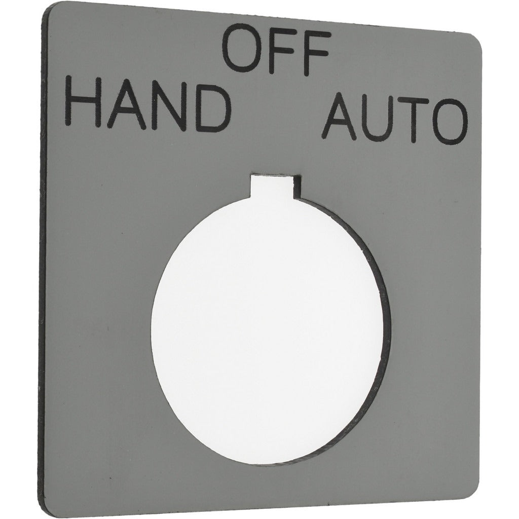 SCHNEIDER ELECTRIC Schneider Electric 9001KN160SP Legend Plate Hand-off-auto