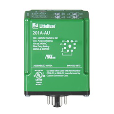 Littelfuse 201A-AU 3-Phase Plug-In Voltage Monitor 190-480VAC