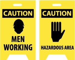 ACCUFORMNMC Accuformnmc FS3 Caution A-frame Floor Sign 12x19 in